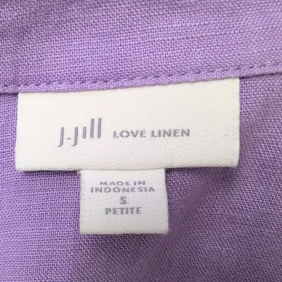 J. Jill Love Linen Pop Over Shirt Dress - Picture 8 of 10